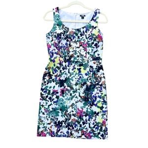 Ann Taylor Multicolor Watercolor Dress